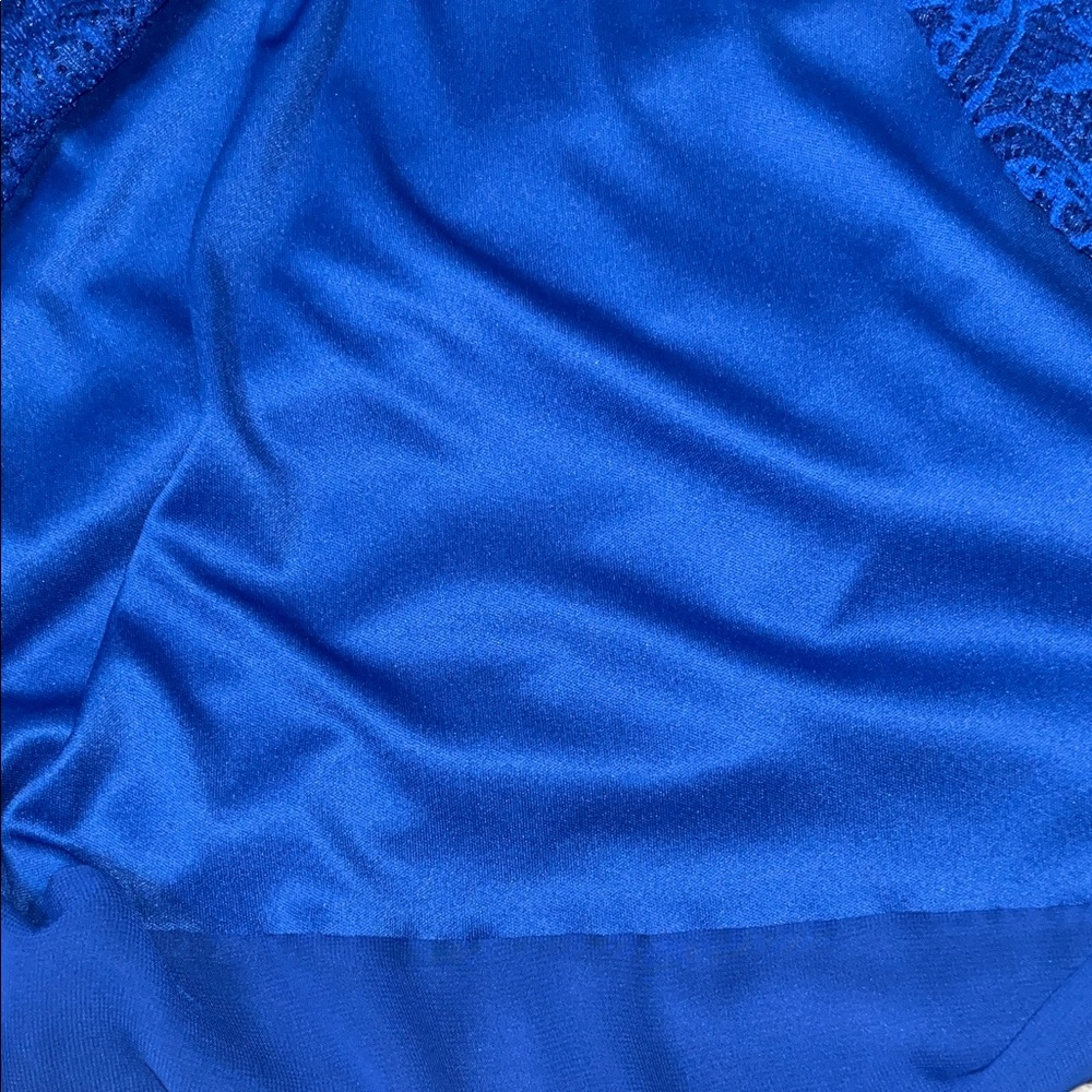 Kim Rogers Royal Blue Lace Blouse - Picture 4 of 7